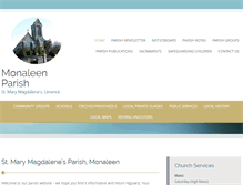 Tablet Screenshot of monaleenparish.org